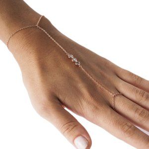 Alex Mika Colette Hand Chain Rose Gold